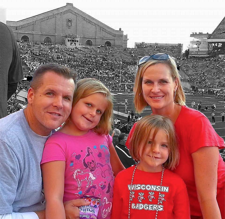 The Rogness Family at Camp Randall Field